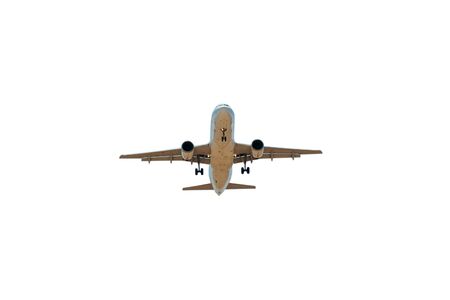 Passenger Airplane Isolated On White Background