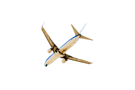 Passenger Airplane Isolated On White Background
