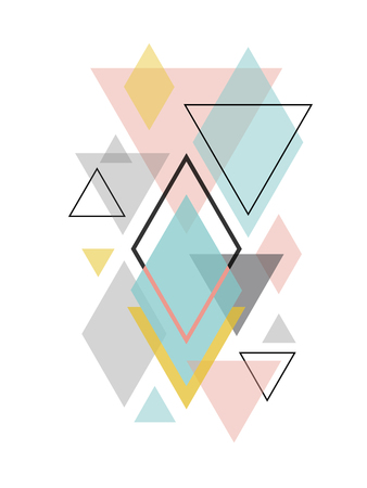 Minimalist Scandinavian Abstract Geometric Art.のイラスト素材