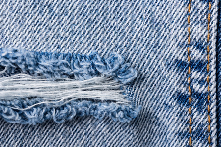 Denim Texture Of Torn Up Jeans