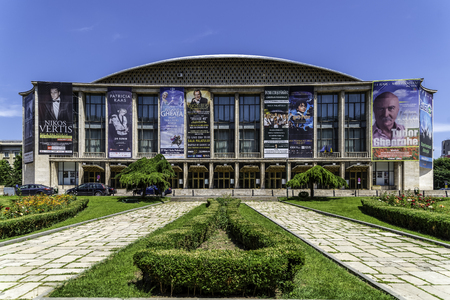 BUCHAREST, ROMANIA - JUNE 05, 2017: Sala Palatului (Palace Hall) Is A Conference Center and Concert Hall Built In 1959のeditorial素材