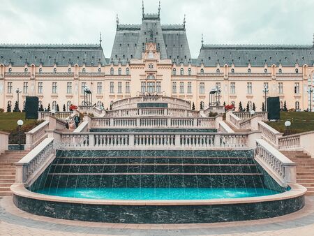 IASI, ROMANIA - MAY 05, 2019: Palace Of Culture Built In 1925 Houses The Cultural Heritage...