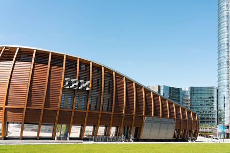 MILAN, ITALY - MAY 31, 2019: IBM Building In Porta Nuova Or New Door, The Main Business District In Milanのeditorial素材