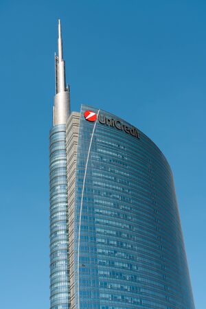 MILAN, ITALY - MAY 31, 2019: UniCredit Building In Porta Nuova Or New Door, The Main Business District In Milanのeditorial素材