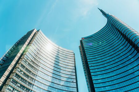 MILAN, ITALY - MAY 31, 2019: UniCredit Building In Porta Nuova Or New Door, The Main Business District In Milanのeditorial素材