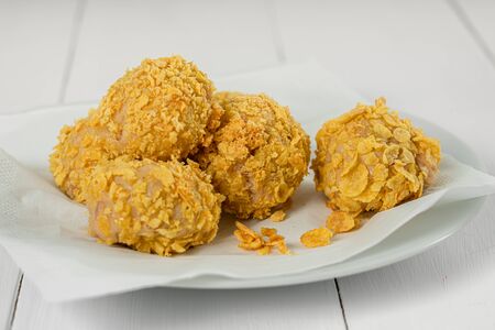Tuna Potato Balls With Mozzarella And Cream Cheeseの写真素材