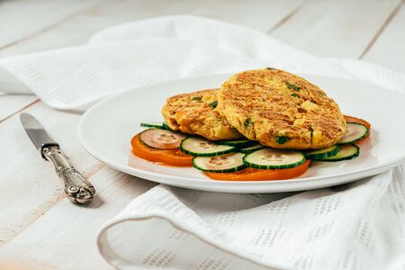 Mashy Cakes With Crab And Potatoesの写真素材