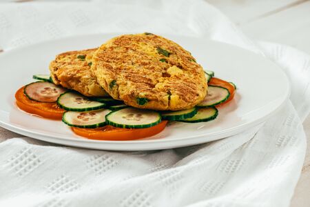 Mashy Cakes With Crab And Potatoesの写真素材