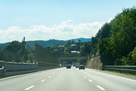 ROME, ITALY - MAY 30, 2019: Traveling By Car On Busy Highway Roads In Italyのeditorial素材