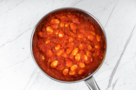 Beans Vegetable Stew and Tomato Sauceの写真素材
