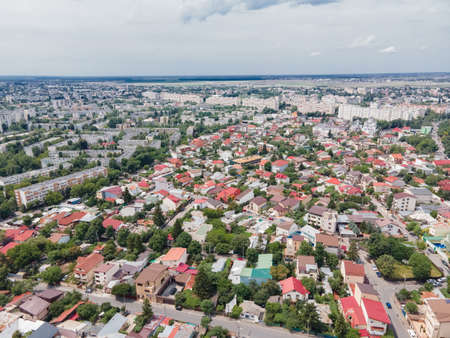 Aerial View Of Southern Quartier, Bucharest City In Romaniaの写真素材