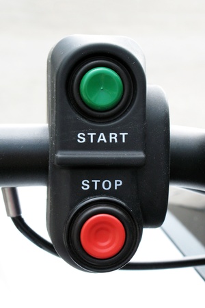 start stop control buttonsの写真素材