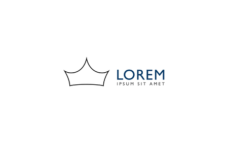 Crown logoのイラスト素材