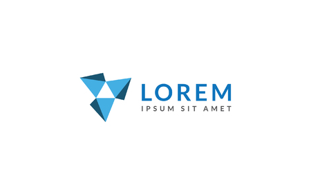 Abstract pyramide logoのイラスト素材