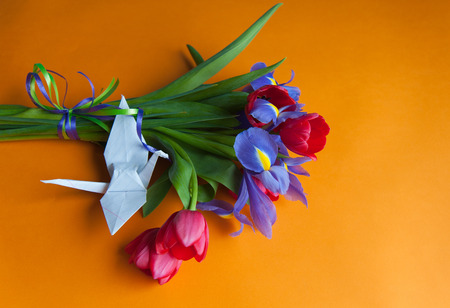 bouquet on the tableの写真素材