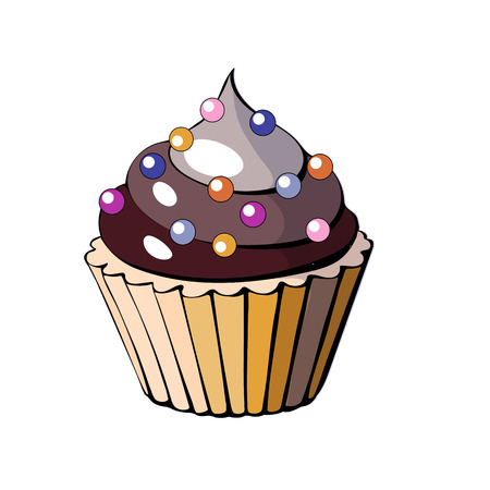 Cupcake baking cream berry sweetness dessertの写真素材