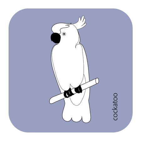 Parrot icon isolated on white background.のイラスト素材