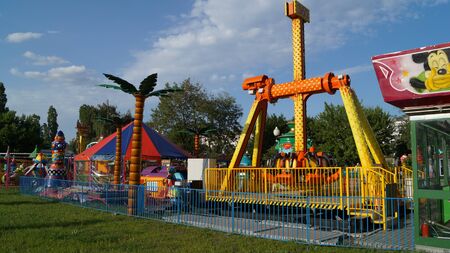 Outdoors amusement parkのeditorial素材