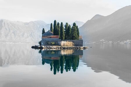 Island monastery St. George in Perast, Montenegro