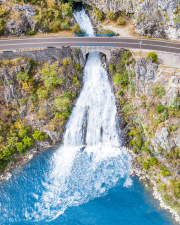 Sopot, waterfall in boka bay, Risan, Montenegro