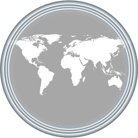 Gray World Map, light design vector illustrationのイラスト素材