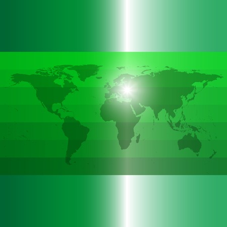 Green World Map, dark design vector illustrationのイラスト素材