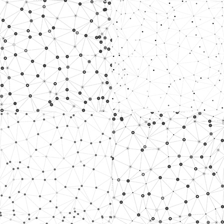 Set of Molecule structure, gray background for communication, vector illustration.のイラスト素材