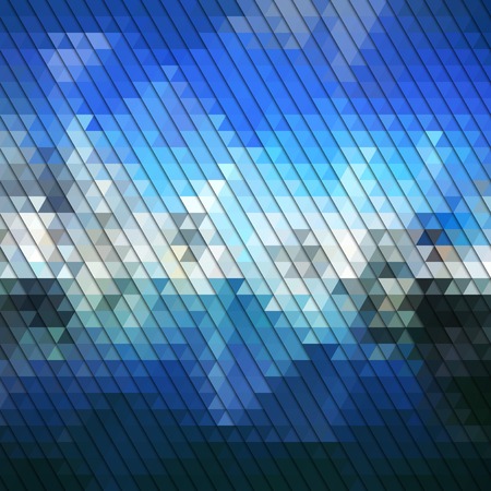 Colorful blue geometric backgroundのイラスト素材