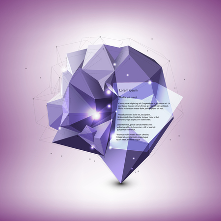 Abstract dimensional polygonal geometric background for modern design.のイラスト素材