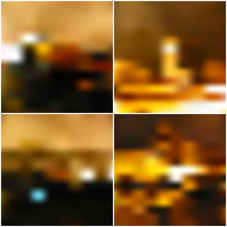 Vector blurred landscape, beautiful lighting night backgrounds.のイラスト素材