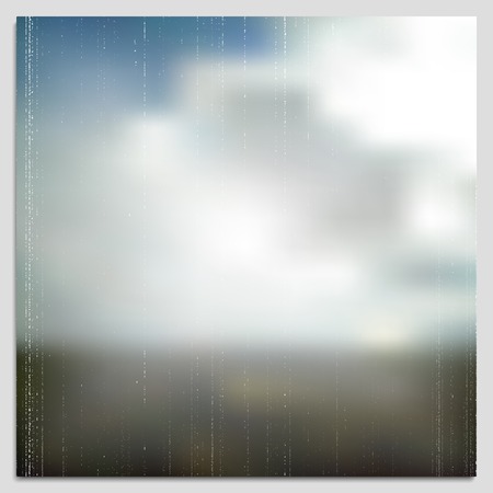 Summer time poster, vector web and mobile interface template. Blurred mesh background.のイラスト素材