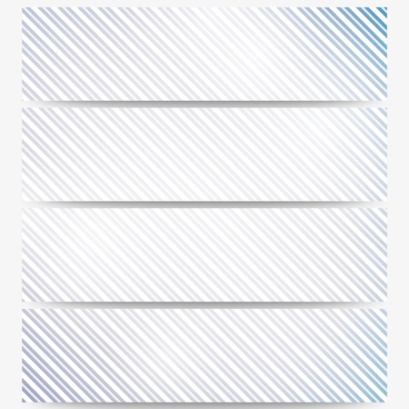 Abstract headers set, diagonal repeat straight stripes texture, pastel background vector.のイラスト素材