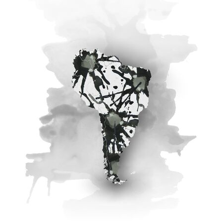 South america map elementのイラスト素材