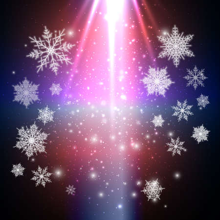 Christmas greeting card. Merry Xmas and happy New Year vector background.のイラスト素材