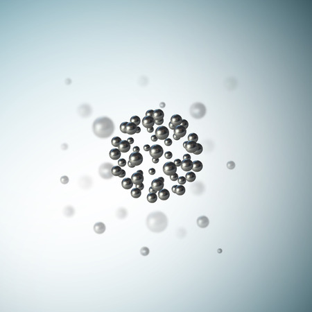 Medical scientific cell. Abstract graphic design of molecule structure, vector illustration.のイラスト素材