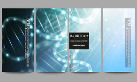 Set of modern vector flyers.のイラスト素材