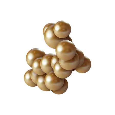 Medical scientific cell. Abstract graphic design of molecule structure, vector illustration.のイラスト素材