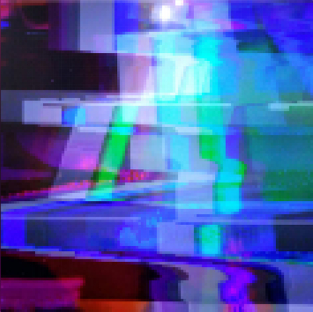 Glitched abstract vector background made of colorful pixel mosaic. Digital decay, signal error, television fail. Trendy design for print poster, brochure cover, website and other projects.のイラスト素材