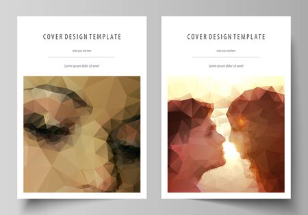 Business templates for a brochureのイラスト素材
