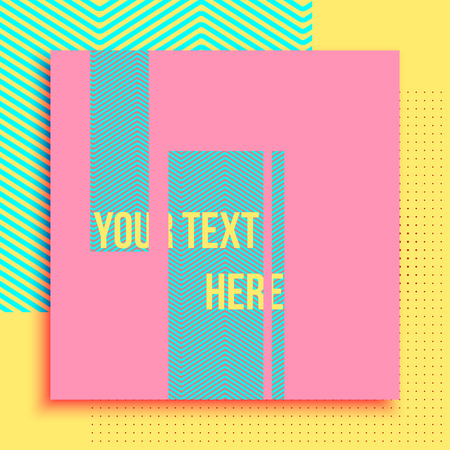 Abstract geometric background in minimalist style made from dots and lines. Simple elements for cover decoration of brochure, flyer or report, presentation, web design etc.のイラスト素材