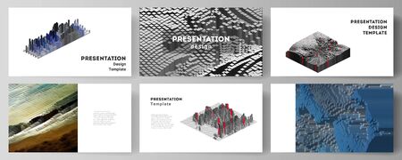 The minimalistic abstract vector layout of the presentation slides design business templates. Big...