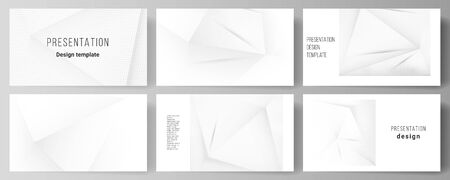 Vector layout of the presentation slides design business templates, multipurpose template for presentation brochure, brochure cover. Halftone effect decoration with dots. Dotted pop art pattern.のイラスト素材