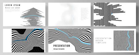 The minimalistic abstract vector illustration of the editable layout of the presentation slides...