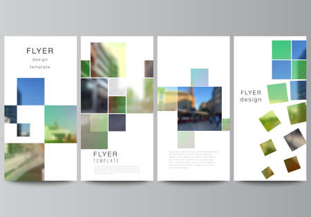 Vector layout of flyer, banner design templates for website advertising design, vertical flyer...