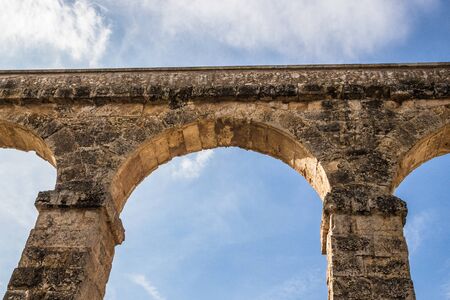 Acueduct of les Ferreres in Tarragona Spain.Also called Devil's Bridge. It's a Roman aqueduct.