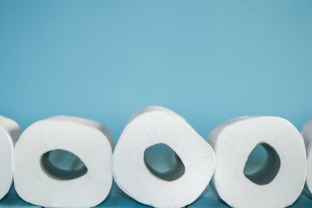 Toilet paper. Concept of personal hygieneの写真素材