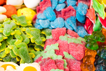 Texture of sweets .Close-up of some sweetsの写真素材