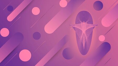 Vector geometric background. Minimal shapes and lines  in creative geometric wallpaper