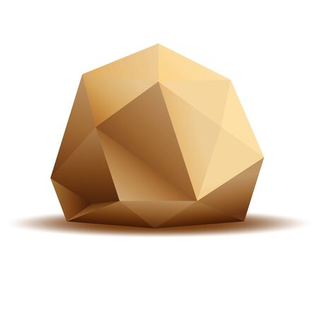 big gold gemstone vector eps 10 illustrationのイラスト素材