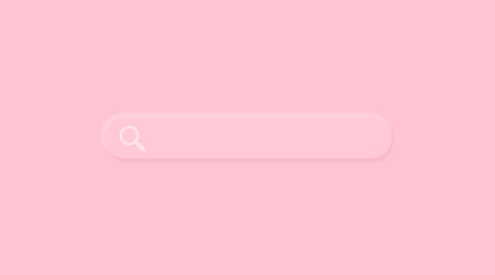 Search 3d box bar on pink pastel color background. Vector neumorph soft advertising internet buttonのイラスト素材